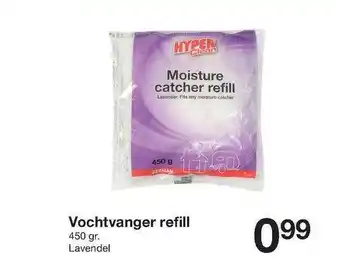 Zeeman Hyper clean vochtvanger refill 450 gram aanbieding