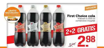 Coop First choice cola 1500 ml aanbieding