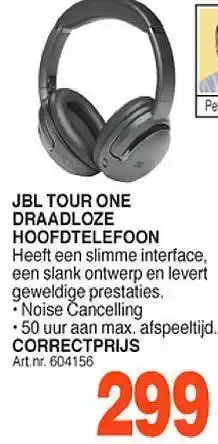 Correct Jbl tour one draadloze hoofdtelefoon aanbieding