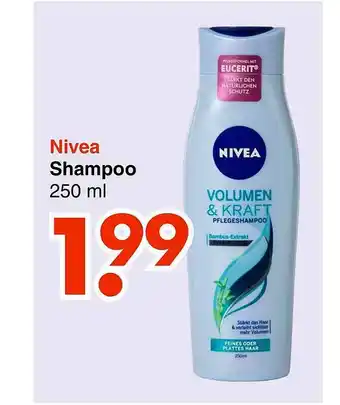 Wibra Nivea shampoo 250 ml aanbieding