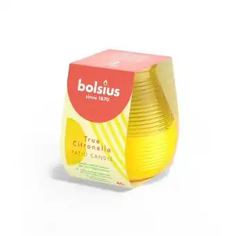 Welkoop Bolsius true citronella 40h - kaars - geel citronella aanbieding