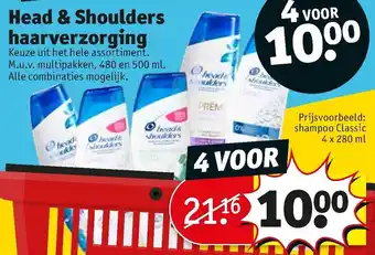 Kruidvat Head & Shoulders haarverzorging 280ml aanbieding