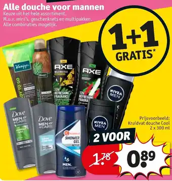 Kruidvat Alle douche voor mannen 300ml aanbieding