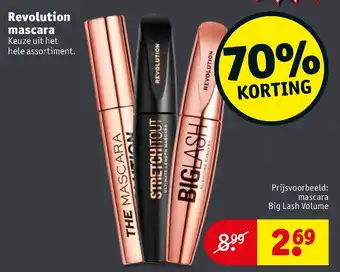 Kruidvat Revolution mascara aanbieding