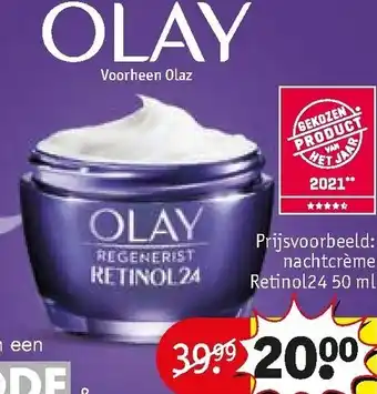 Kruidvat Olay Retinol24 50ml aanbieding