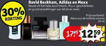 Kruidvat David Beckham, Adidas en Mexx 20ml aanbieding