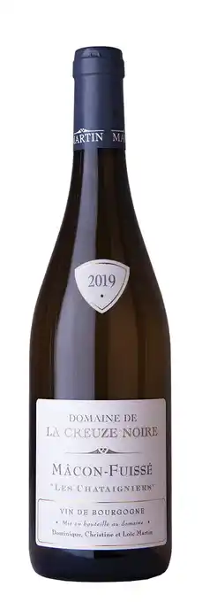 Wijnvoordeel Mâcon-fuissé les châtaigniers 2019 domaine de la creuze noire aanbieding