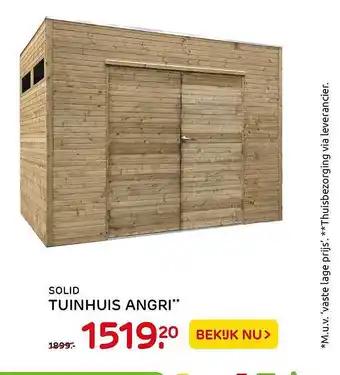 Praxis Tuincentrum Solid Tuinhuis Angri aanbieding