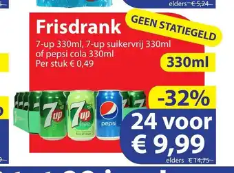 Die Grenze Frisdrank 330ml aanbieding