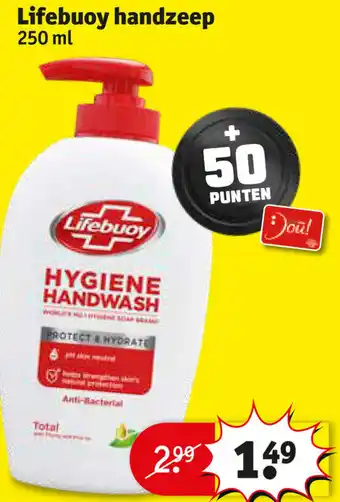 Kruidvat Lifebuoy handzeep 250ml aanbieding