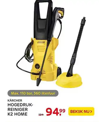 Praxis Tuincentrum Kärcher Hogedrukreiniger K2 Home aanbieding