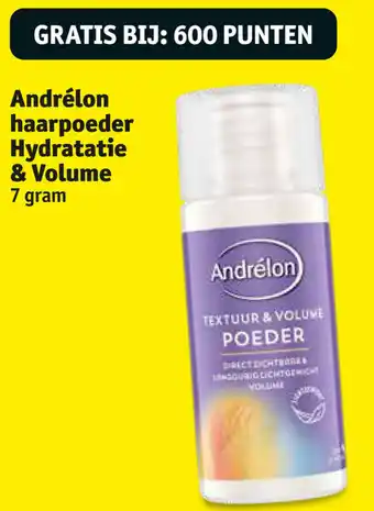 Kruidvat Andrelon haarpoeder Hydratatie & Volume 7g aanbieding