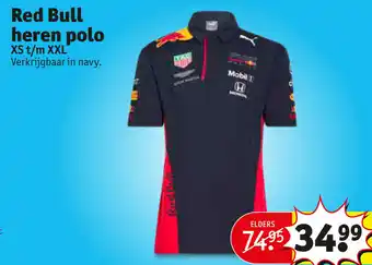 Kruidvat Red Bull heren polo aanbieding