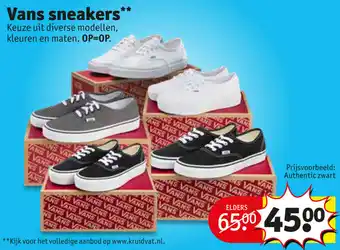 Kruidvat Vans sneakers aanbieding