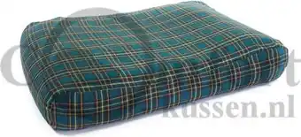 Bol.com Hondenkussen schotse ruit groen 100x75x15 cm aanbieding