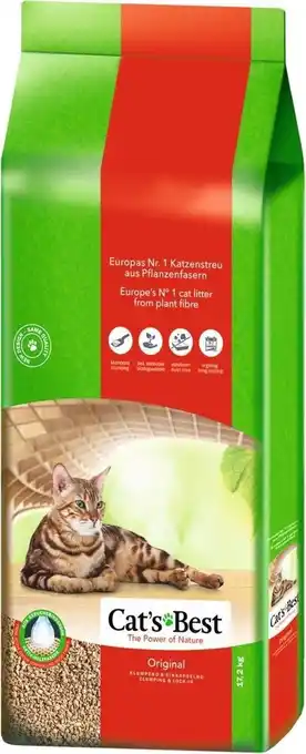 Bol.com Cat's best oko plus korrels - kattenbakvulling - 40 l aanbieding