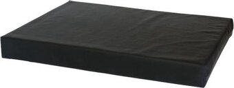 Bol.com Comfort kussen hondenkussen orthopedisch leatherlook 80 x 55 cm - zwart aanbieding