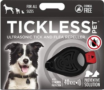 Bol.com Tickless teek en vlo afweer voor hond en kat zwart aanbieding