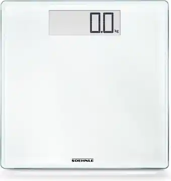 Bol.com Soehnle personenweegschaal digitaal style sense comfort 100 - wit - tot 100 kg - incl. batterijen aanbieding
