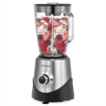 Bol.com Brabantia bbek1051 blender - 1,5 liter - smoothie maker - ijscrusher - 5 snelheden - rvs aanbieding