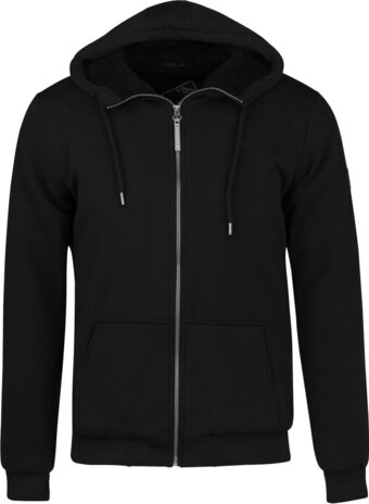 Bol.com Bjørnson kenny sweatvest heren - teddy gevoerd - hoodie - maat m - zwart aanbieding
