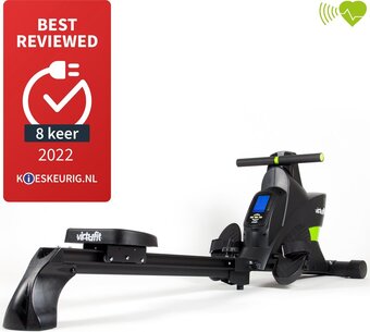 Bol.com Virtufit ergometer roeitrainer - hartslagfunctie - inklapbaar - zwart aanbieding