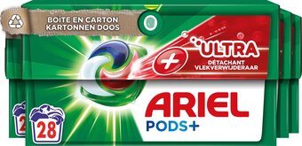 Bol.com Ariel wasmiddel pods + ultra vlekverwijderaar - 4 x 28 wasbeurten - voordeelverpakking aanbieding