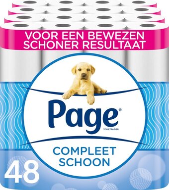 Bol.com Page toiletpapier - 48 rollen - compleet schoon wc papier - met een vleugje katoen aanbieding