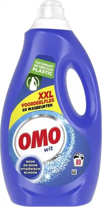 Bol.com Omo wit xxl vloeibaar wasmiddel - 80 wasbeurten - voordeelfles aanbieding