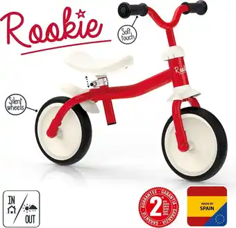 Bol.com Smoby rookie balance bike - loopfiets - vanaf 2 jaar aanbieding