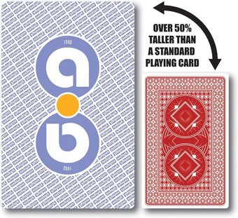 Bol.com Aidapt - speelkaarten groot - 13.6 x 8.9 cm aanbieding