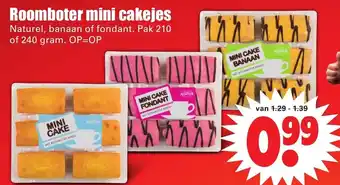 Dirk Roomboter mini cakes 210/240g aanbieding