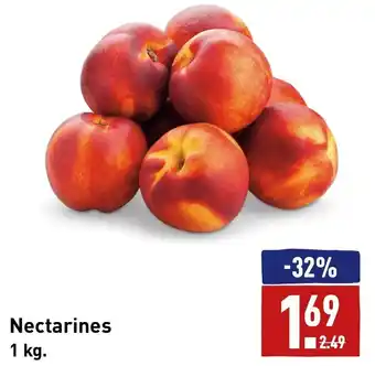 ALDI Nectarines 1 kg. aanbieding