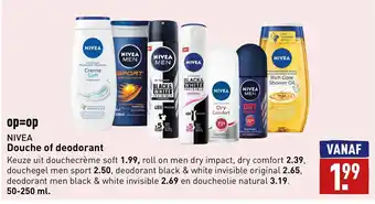 ALDI NIVEA Douche of deodorant aanbieding