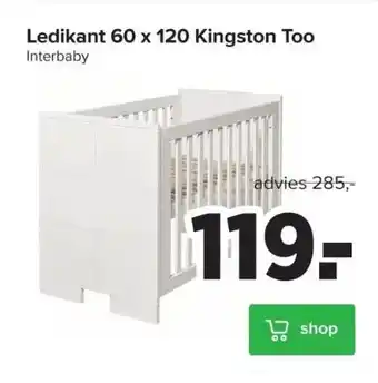 Baby-Dump Ledikant 60 x 120 kingston too interbaby aanbieding