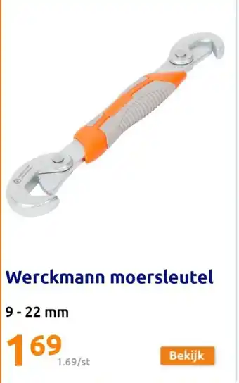 Action Werckmann moersleutel 9-22 mm aanbieding