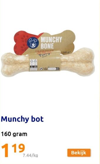 Action Munchy bot 160 gram aanbieding