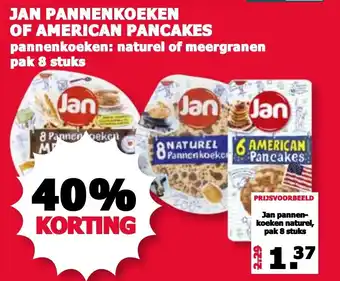 MCD Supermarkt Jan pannenkoeken of American pancakes aanbieding
