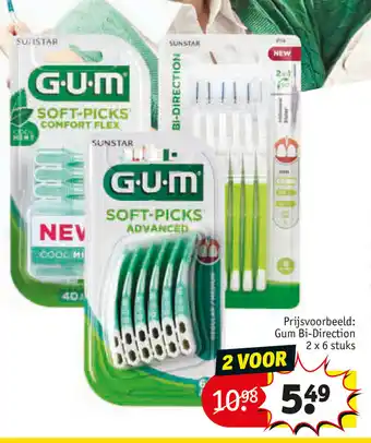 Kruidvat Gum Bi-Directiom aanbieding