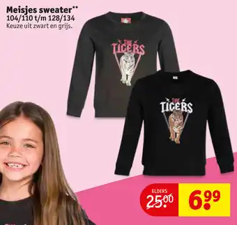 Kruidvat Meisjes sweater aanbieding