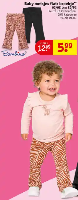 Kruidvat Baby meisjes flair broekje aanbieding