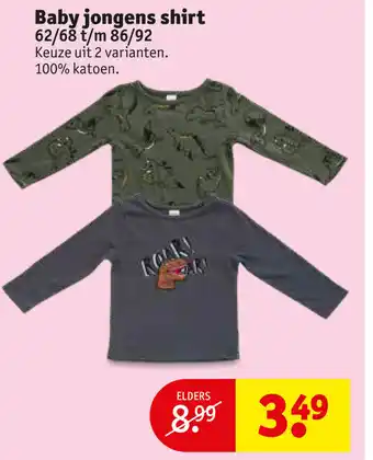 Kruidvat Baby jongens shirt aanbieding