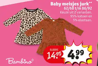 Kruidvat Baby meisjes jurk aanbieding