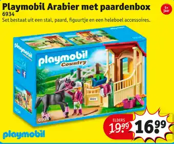 Kruidvat Playmobil Arabier met paardenbox 6934 aanbieding