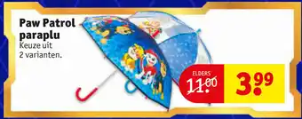 Kruidvat Paw Patrol paraplu aanbieding