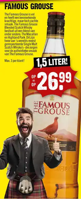 Dirck 3 Famous grouse aanbieding