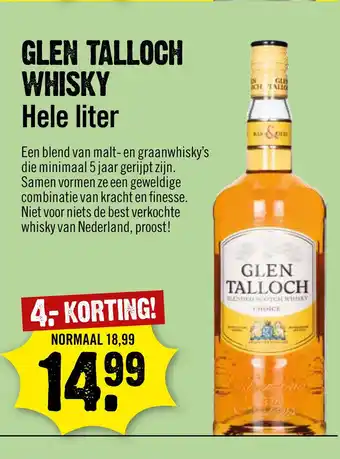 Dirck 3 Glen talloch whisky aanbieding