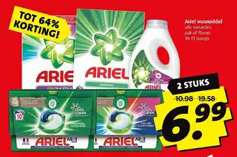 Boni Ariel wasmiddel aanbieding