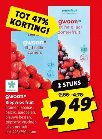 Boni Gwoon diepvries fruit aanbieding