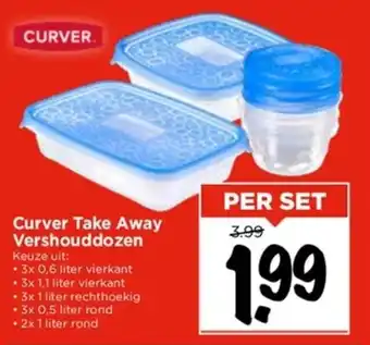 Vomar Voordeelmarkt Curver Take Away Vershouddozen (per set) aanbieding